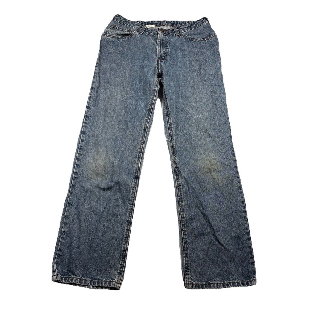 Carhartt WB160 Women's Relaxed Fit Straight Leg Jeans 10 x 30 Vintage Indigo